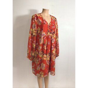Boho Floral Dress Womens XL New